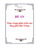 Đề án “Thực trạng phát triển của làng gốm Bát Tràng”