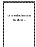 Đồ án thiết kế môn học đào chống lò