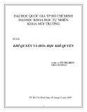 Đề tài "Khí quyển và hóa học khí quyển"