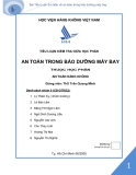Tiểu luận: An toàn trong bảo dưỡng máy bay