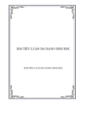 Bài tiểu luận Đa dạng sinh học: Phân tích những nguyên nhân gây suy thoái ĐDSH ở Việt Nam