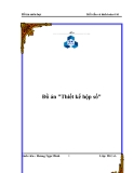 Đồ án "Thiết kế hộp số"