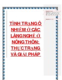 TÌNH TRẠNG Ô NHIỄM Ở CÁC LÀNG NGHỀ Ở NÔNG THÔN: THỰC TRẠNG VÀ GIẢI PHÁP