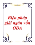 Biện pháp giải ngân vốn ODA