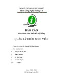Báo cáo: Quản lý điểm sinh viên