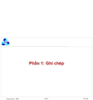 Nhập môn Công tác Kỹ sư 1 - Phần 1: Ghi chép