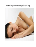 Tư thế ngủ ảnh hưởng đến sắc đẹp