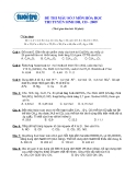 ĐỀ THI MẪU SỐ 3 MÔN HÓA HỌC THI TUYỂN SINH ĐH, CĐ - 2009 