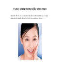 5 giải pháp hàng đầu cho mụn 