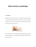 Head and jaw positioning 