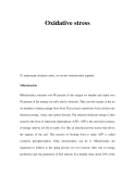 Oxidative stress 