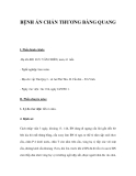 BỆNH ÁN CHẤN THƯƠNG BÀNG QUANG 