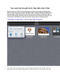Tạo một bài thuyết trình hấp dẫn trên iPad Keynote dành cho iPad 