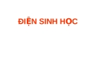 ĐIỆN SINH HỌC