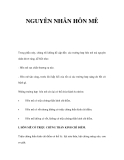NGUYÊN NHÂN HÔN MÊ   