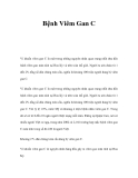 Bệnh viêm gan C   