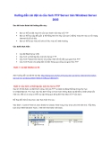 Hướng dẫn cài đặt và cấu hình FTP Server trên Windows Server 2003