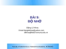 SLIDE - BÀI 9: BỘ NHỚ - Đặng Lê Khoa 