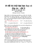 10 đề thi thử DH_ĐỀ 1