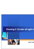 Chương 2: Cơ bản về ngôn ngữ Java