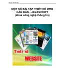 MỘT SỐ BÀI TẬP THIẾT KẾ WEB CĂN BẢN - JAVASCRIPT 