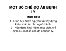 Giáo án khoa điều dưỡng - MỘT SỐ CHẾ ĐỘ ĂN BỆNH LÝ 