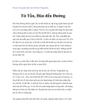 Vài nét về sự phát triển của Triết học Trung Hoa - Từ Tần, Hàn đến Đường