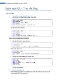  Ngôn ngữ SQL – Truy vấn lồng
