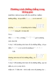Phương trình đường thẳng trong không gian