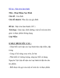 Giáo án mầm non chương trình đổi mới:  Đề tài : Nặn tròn làm bánh ( ĐT ) Tích hợp : Giáo dục dinh dưỡng: một số món ăn đơn giản và thực phẩm thông dụng Lớp Mầm