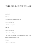 TRIỆU CHỨNG CƠ NĂNG TIM MẠCH 