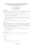 Đề thi môn Toán chọn Học sinh giỏi dự thi Olympic Toán học Quốc tế IMO 2011