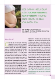 SO SÁNH HIỆU QUẢ CỦA DURATOCIN & OXYTOCIN TRONGN GIAI ĐOẠN 3 CỦA CHUYỂN DẠ