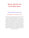 Bịnh Suy Thận Mãn Tính Chronic Kidney Disease1) 