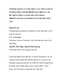 BÁO CÁO KHOA HỌC: "TÍNH ĐA DẠNG CỦA HỆ THỰC VẬT VIỆT NAM 19. LYSIMACHIA VITTIFORMIS F.H. CHEN & C.M. HU TRÂN CHÂU LÁ DẢI (HỌ ANH THẢO PRIMULACEAE), LOÀI BỔ SUNG CHO HỆ THỰC VẬT"