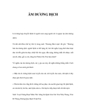 ÂM DƯƠNG DỊCH 