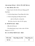 Giáo án tập viết lớp 3 - Tiết 23: ÔN CHỮ HOA Q