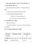 Giáo án tập viết lớp 3 - Tiết 17 : ÔN CHỮ HOA N