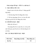 Giáo án tập viết lớp 3 - Tiết 33 : n chữ hoa Y.