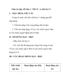 Giáo án tập viết lớp 3 - Tiết 31 : n chữ hoa V. 