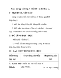 Giáo án tập viết lớp 3 - Tiết 30 : n chữ hoa U.