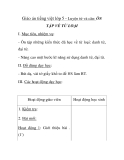 Giáo án tiếng việt lớp 5 - Luyện từ và câu: ÔN TẬP VỀ TỪ LOẠI 