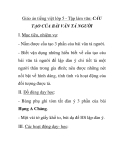 Giáo án tiếng việt lớp 5 - Tập làm văn: CẤU TẠO CỦA BÀI VĂN TẢ NGƯỜI 