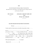 MẪU GIẤY ĐỀ NGHỊ CHUYỂN MỤC ĐÍCH SỬ DỤNG RỪNG 