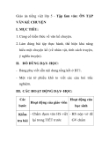 Giáo án tiếng việt lớp 5 - Tập làm văn: ÔN TẬP VĂN KỂ CHUYỆN 