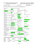 The Second Term - School Year : 2010 -2011 Subject: General English 12  Mã đề thi 132