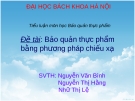 Đề tài: Bảo quản thực phẩm bằng phương pháp chiếu xạ