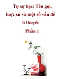 Tự sự học: Tên gọi, lược sử và một số vấn đề lí thuyết Phần 1 