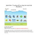 QuickShot Ứng dụng hỗ trợ chụp ảnh màn hình BlackBerry  
