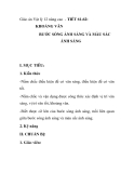Giáo án Vật lý 12 nâng cao - TIẾT 61-62: KHOẢNG VÂN BƯỚC SÓNG ÁNH SÁNG VÀ MÀU SẮC ÁNH SÁNG